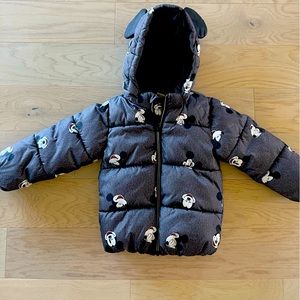 Disney Mickey Mouse puffer jacket with Mickey ears